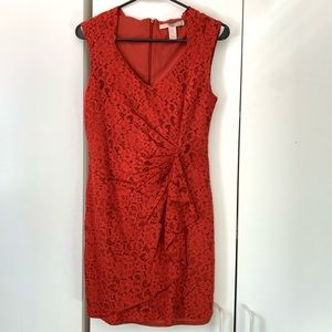 Forever 21 Red floral lace dress